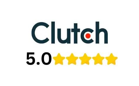 Clutch Logo 5 Star Review.