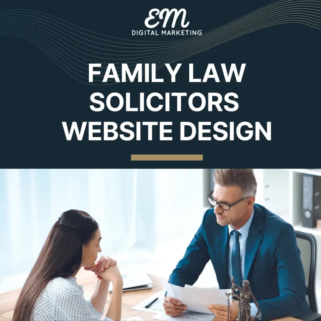 Family Law Solicitors Website Design Service Image. A Family Law Solicitor Discussing The Case With A Client