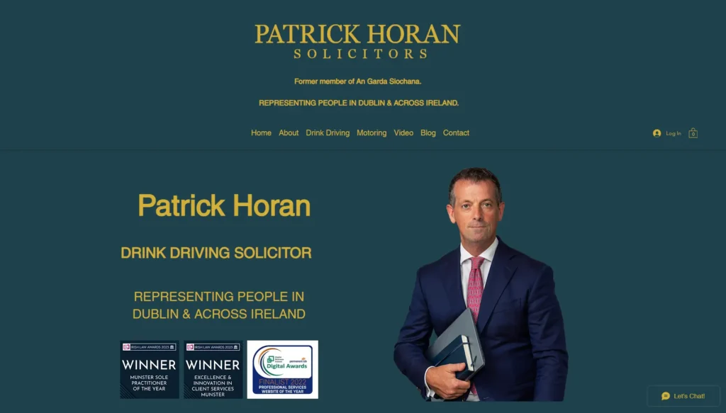 Patrick Horan Solicitor Website Design And Seo Packages Client.