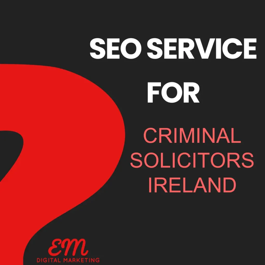 Seo For Criminal Solicitors Irleand Image, Black Bacground And Logo And Red Road Decoration